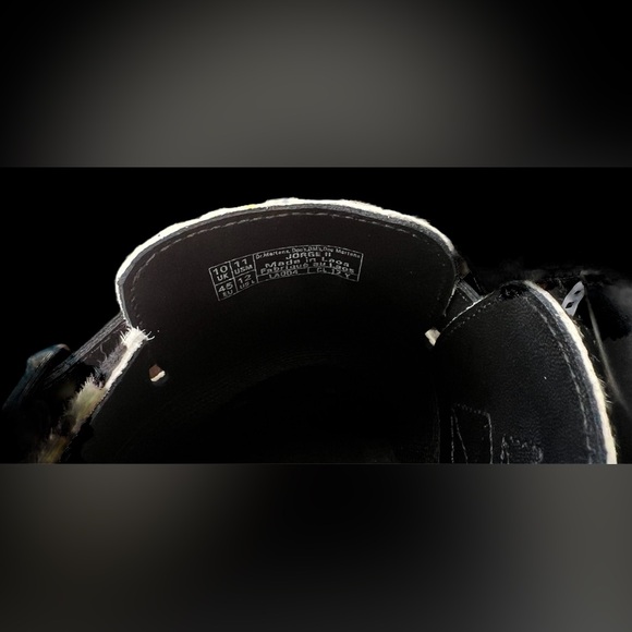 NWT Dr. Martens Jorge II cow hair upper slingback zebra black white USMen 11 W12 - Picture 9 of 9